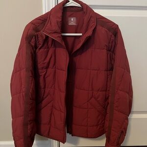 Free People Movement Pippa Packable Puffer Jacket XS sour cherry